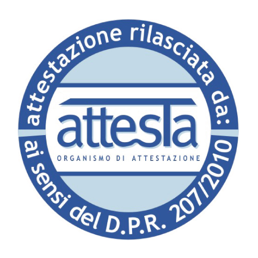 Certificazione rilascitata da Attesta